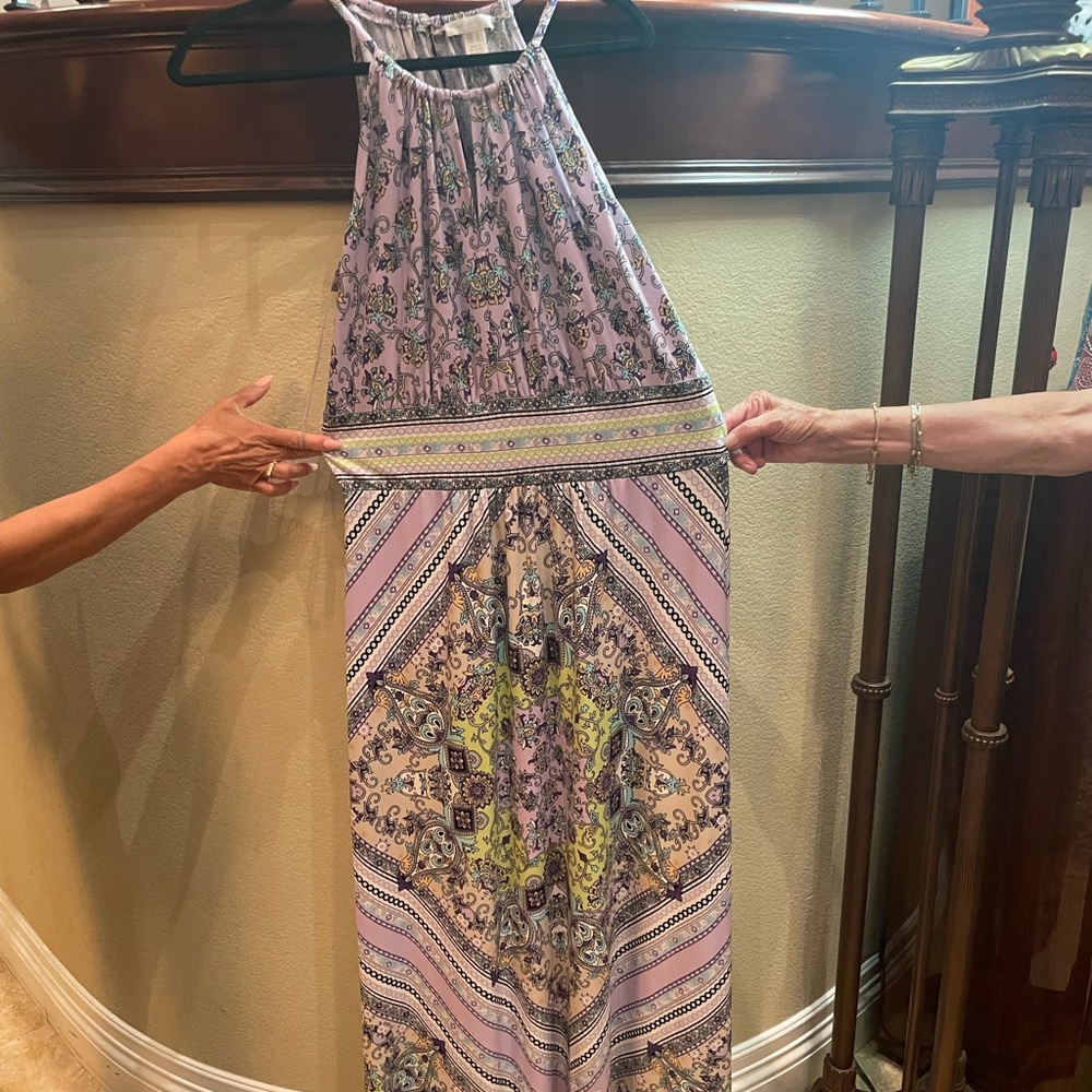 London Times Halter top maxi dress